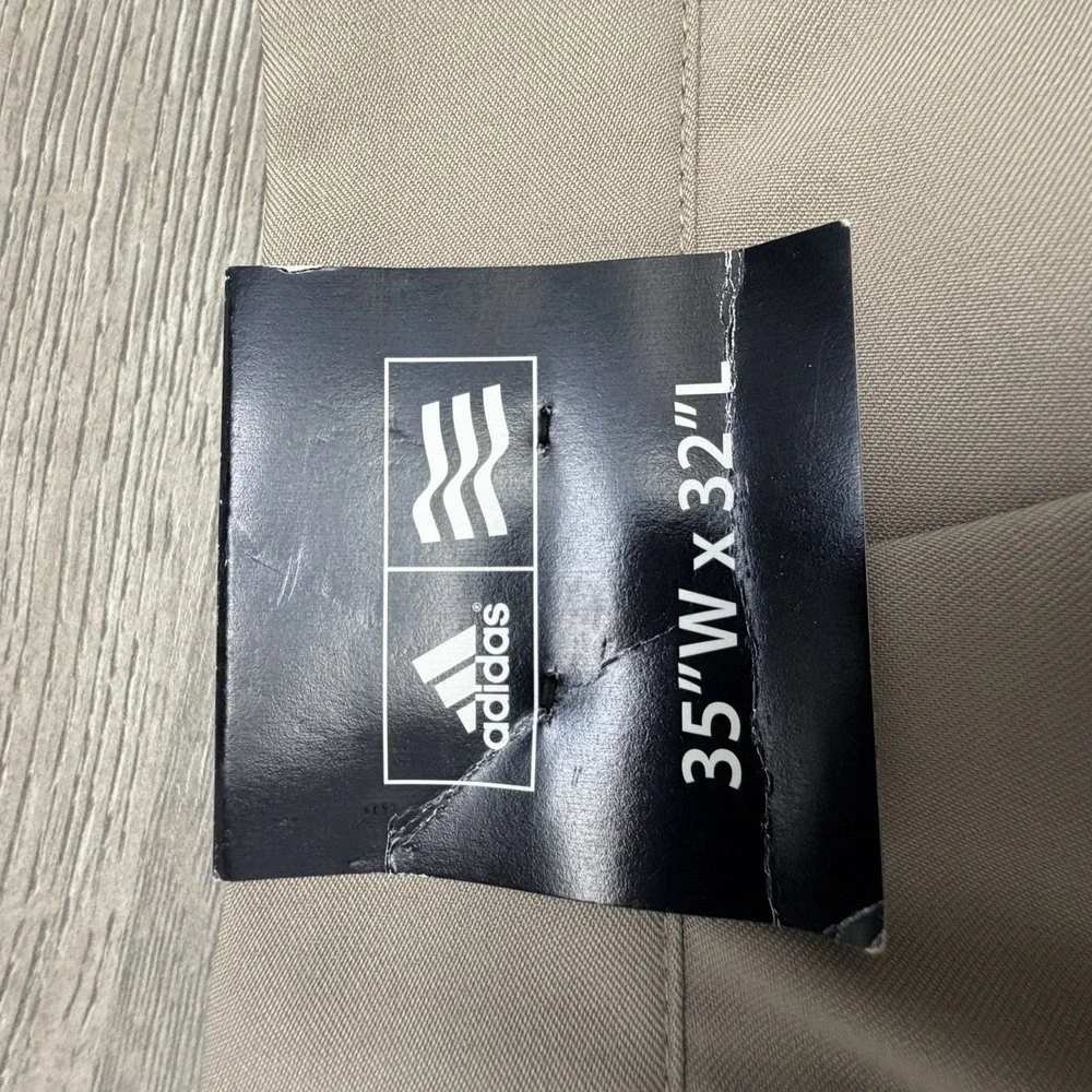 Adidas Climalite Golf Pants Men's 35x32 Khaki NWT Performance Stretch